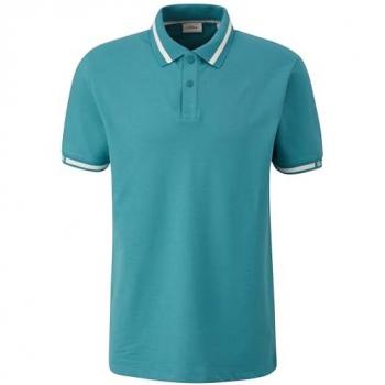 S.Oliver Herren-Polohemd kurze Ärmel mit Akzentdetails