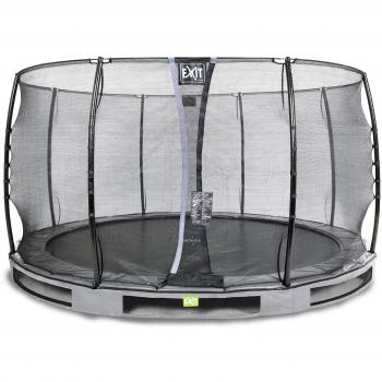Einstellbares Trampolin Ø366 cm – Grau, Premium‑Ausführung mit Economy-Netz