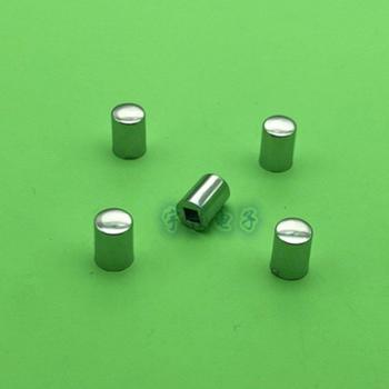 10 Pack Silver Plated Button Cap for Light Touch Switch (7mm x 10mm, Square Hole 3.2 x 3.2mm)