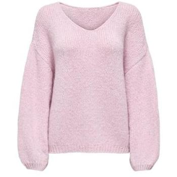 JDY Reversible V‑Neck Jumper – Pink, Damen, XL