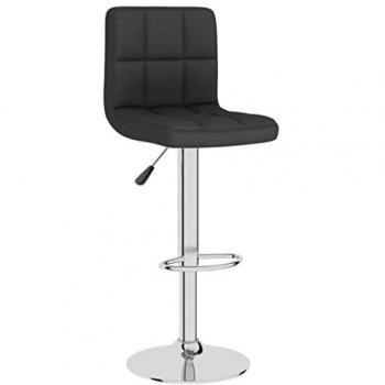 VidaXL Eleganter Barhocker aus schwarzem Stoff