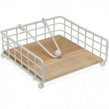Blanco Versa Madera y Hierro Servilletero