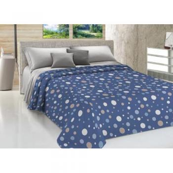Copriletto Piquet Primavera Estate 100% Cotone – Sofia “La Palla” (Blu, Matrimonio)