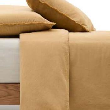 Set Sifinia funda nórdica mostaza 100% algodón percal cama 90 cm