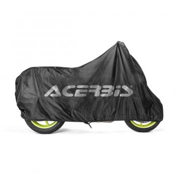Acerbis Corporate Telo Coprimoto Impermeabile in Poliestere Nero con Logo Acerbis