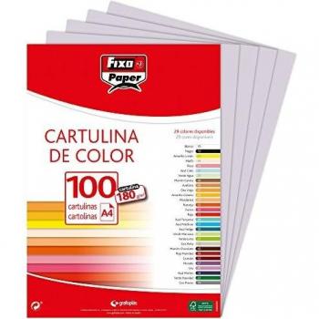 Fixo Paper 11110472 – 100 cartulinas A4 gris perla 180g