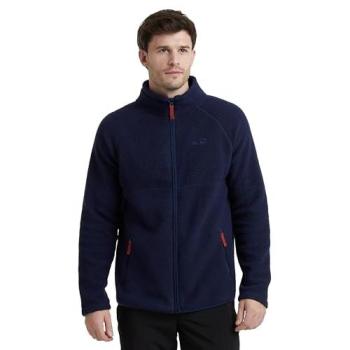 Peter Storm Men's Glen Navy Fleece, Full Zip – Medium