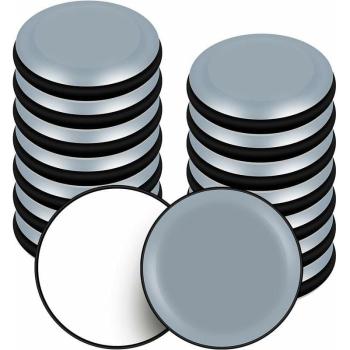 Patins téflon 50 mm – ensemble de 16 pièces adhésives pour meubles et sièges