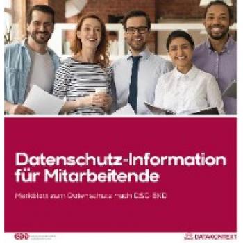 Mitarbeiterinformation Datenschutz EKD: Informationen für die Mitarbeiterinnen und Mitarbeiter nach DS-GVO und BDSG