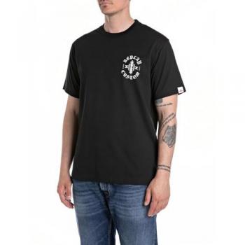 Black Men's Replay Custom Shirt – Size Regular (40)