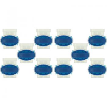 Assemblage de 10 raccords câble limite tondeuse robot – Couleur bleu transparent – Conçu pour Bosch Indego 350 Connect