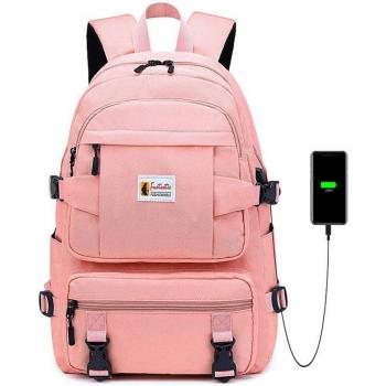 Yellow Oxford School Backpack for Teens