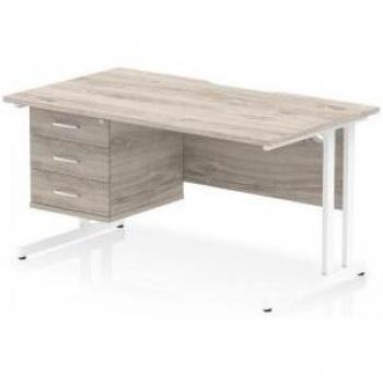 Impulse 3-Drawer Fixed Pedestal Desk 1400x800