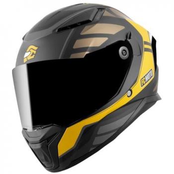 Casco Negro Oro FF130SV Cavión L
