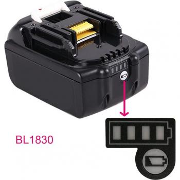 10 Stück Batterie LED Aufkleber für Makita BL1830 BL1430, 18V 14,4V