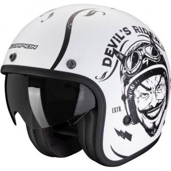 Casco Moto Jet Scorpion Belfast Evo Romeo Bianco