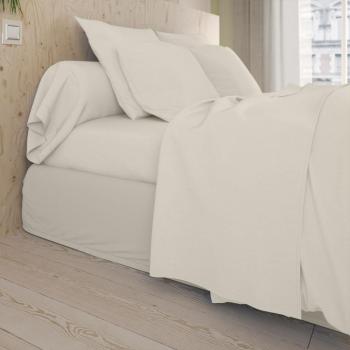 Drap plat Dodo Coton Lin Beige 180x290 cm