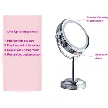 6-inch LED Vanity Mirror with Magnification