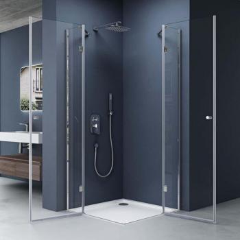 Doporro Ravenna Eck-Duschkabine mit Easy-Clean