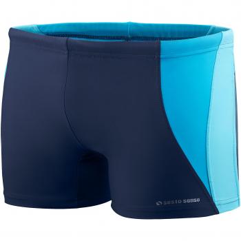 Bañador de natación Sesto Senso para hombre 371 (Navy/Azul/Turquesa, XXL)