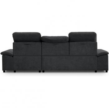 WERK2 Ecksofa Carmen, grau mit Sitztiefenverstellung