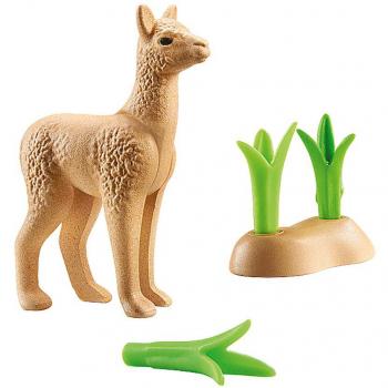 Realistic Young Alpaca Plush with Detailed Fur by Playmobil Wiltopia