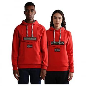 Napapijri Felpa Con Cappuccio Burgee Wint 2 – Rosso Poppy S