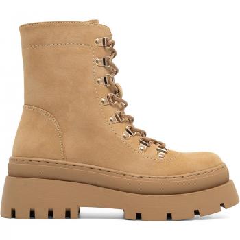 DeeZee ERNA Stiefeletten mit Schnürung Beige