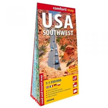 États-Unis d'Amérique. Sud Ouest 1/1.350.000 (carte grand format laminée). USA Southwest