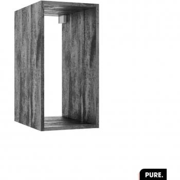 OTITEC Cube Murale PURE 60x30x44 en Béton Noir