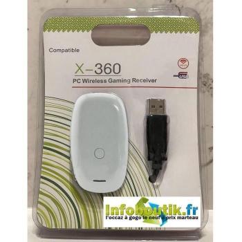 Ricevitore Wireless per Controller XBOX 360 per PC (Windows, Linux) bianco
