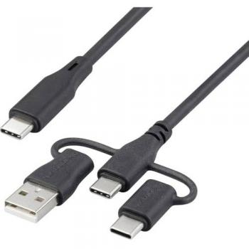 Cavo USB‑2.0 Renkforce 0,5 m in Nero – RF‑6615906