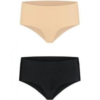 Pack de 2 culottes taille haute invisibles Bye Bra INVISIBLE SHAPEWEAR Beige