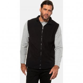 JP1880 Men's Plus Size Fleece Vest, Black, 4XL, Polyester