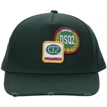 Dsquared2 Unisex Green Buckle Cap