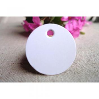 100 Etiquetas Decorativas Kraft 2cm para Cumpleaños