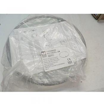 Vitre 410mm en verre trempé avec clips de sécurité en aluminium