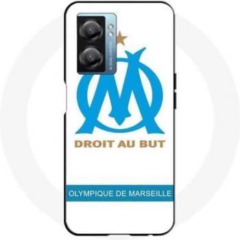 Cover Oppo A77 5G con logo OM bianco