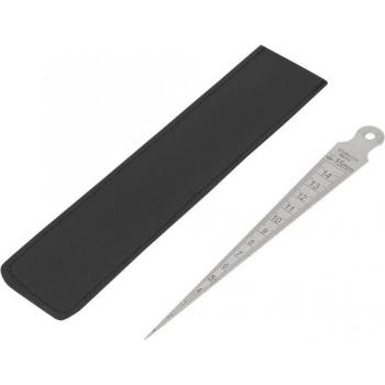0-15mm Stainless Steel Right Angle Ruler Taper Gauge Hole Inspection Tool