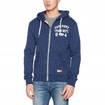 Sudadera de Hombre Superdry M20084XPF6, Azul (Prussian Blue Marl), Mediana
