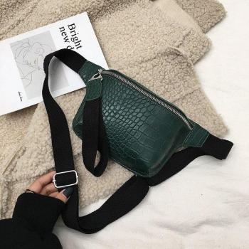 PU Leather Multicolor Crocodile Handbag for Women