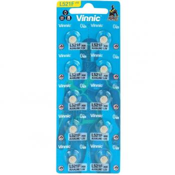 Vinnic 10 Stück AG0 Knopfzelle LR63