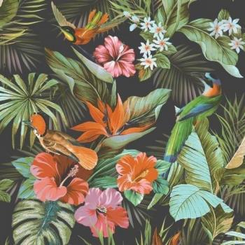 Rasch Paradise Birds Textured Vinyl Wallpaper