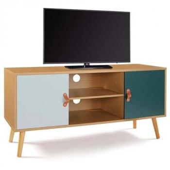 Alize Mueble para Televisor Escandinavo en Madera Verde 113 cm