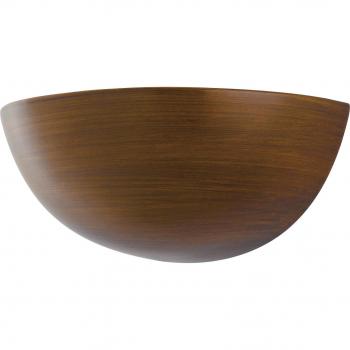 Applique Moritz in gesso effetto Legno Noce 1xE27 25x12,5x12,5 cm