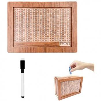 Hucha Decorativa de Madera para Niños