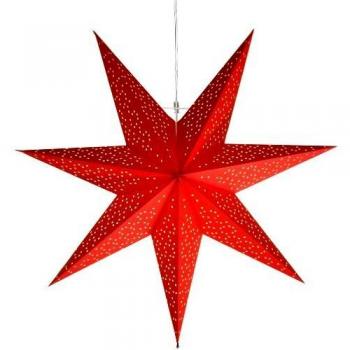 Étoile en Papier 3D Rouge