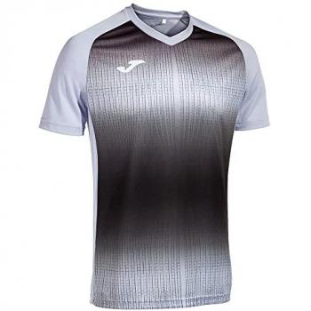 Joma Tiger V Short Sleeve Shirt – Sky/Black, 3XL Menswear