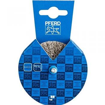 PFERD Round Brush RBU Ø 70 x 15 mm Shank Ø 6 mm Stainless Steel Wire Ø 0.30