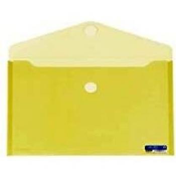 SOBRE PLÁSTICO AMARILLO A4+ CON CIERRE DE VELCRO
